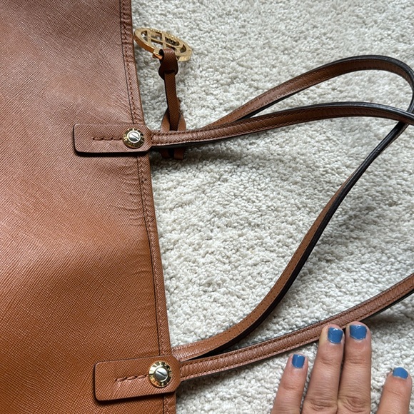 LIKE NEW HENRI BENDEL brown/tan leather tote - Picture 10 of 14